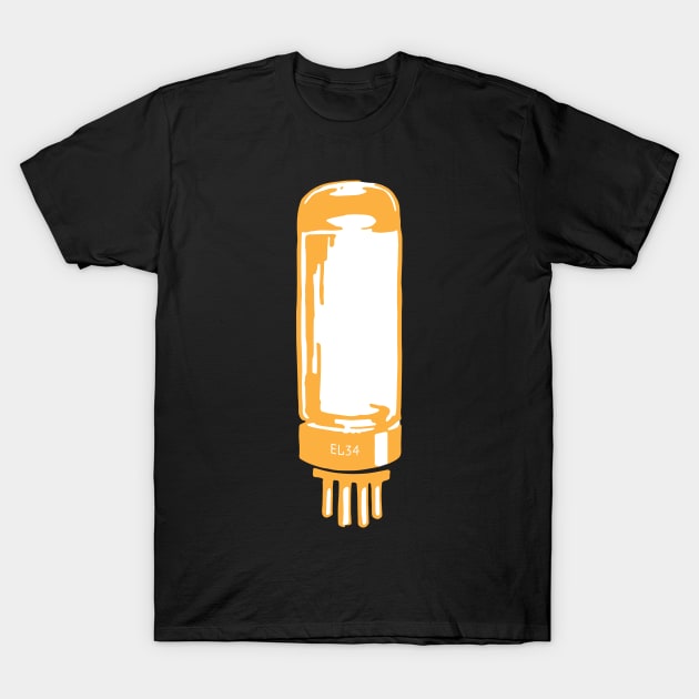 EL34 Vacuum tube icon T-Shirt by SerifsWhiskey